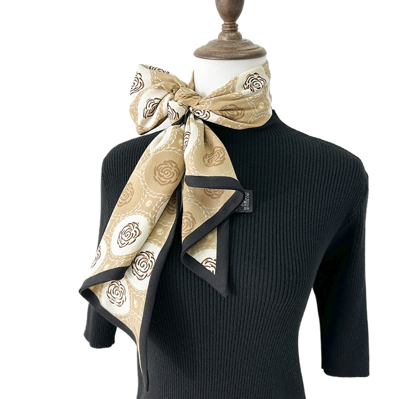Diseño coreano de doble cara de estilo nicho toallas de correa de moda otoño y invierno damas de alto nivel de decoración bufandas de collar toallas de ángulo