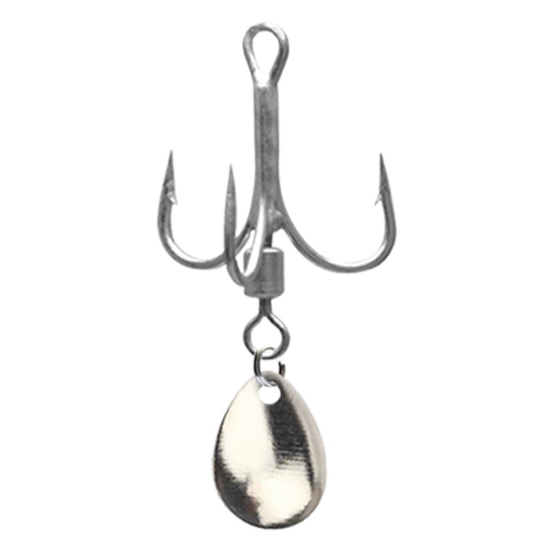 Luya swivel three hooks swivel drop type noise sequins strengthen Hook Light sea fishing Spanish mackerel perch Mandarin Fish Fish Hook