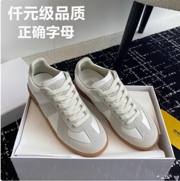 High Version MM6 Ma Girard Training Shoes Women's Casual sneaker Couple Shoes Flat Small White Shoes Forrest Gump Shoes Board