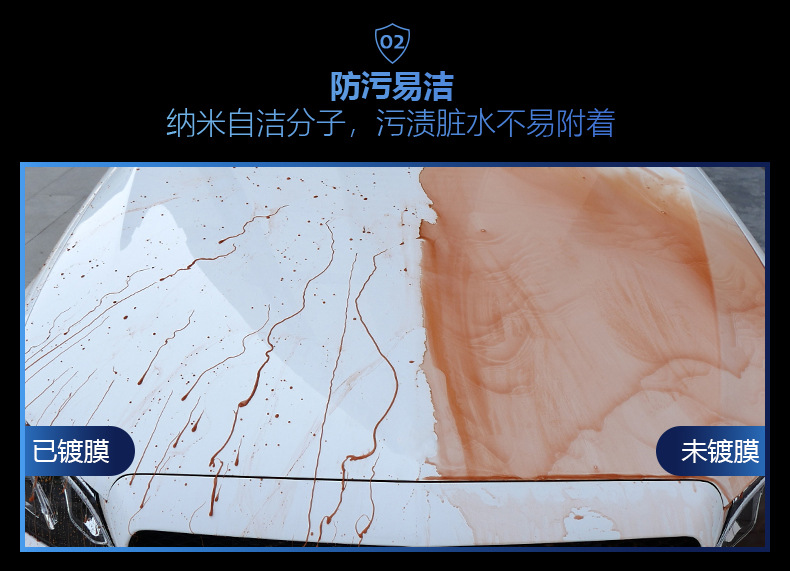Factory Direct Sales of Nano Crystal Coating Agent, Powerful Water Repellent, Brightening Car Paint, Sun Protection, Anti-Fouling Maintenance, One Spray, One Wipe
