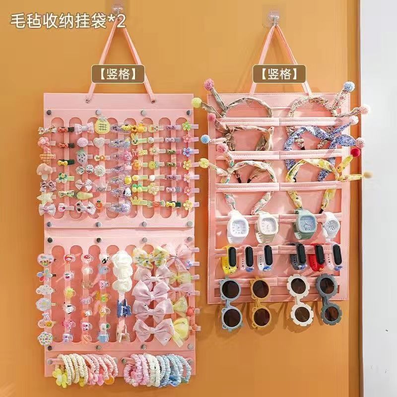 【メーカー卸売り】ヘアクリップ収納棚壁掛け壁子供カチューシャヘアアクセサリー女の子髪ひもアクセサリーケース|undefined