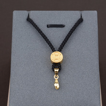 夹扣免绑吊坠挂绳蜜蜡挂脖项链绳子玉石挂件绳子玉牌貔貅挂坠配绳