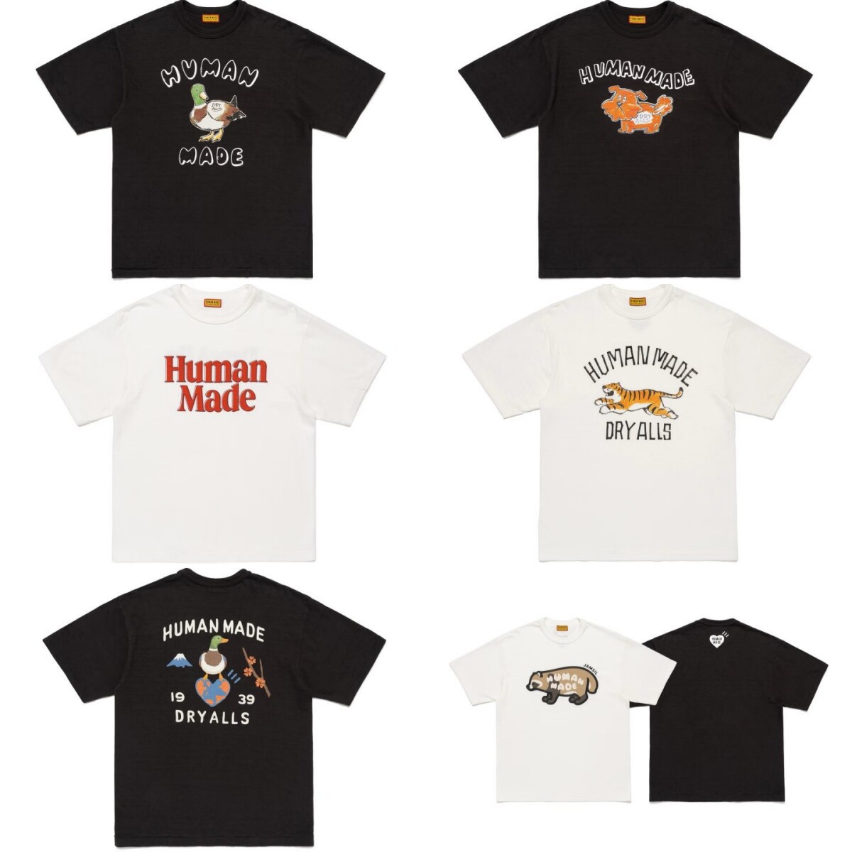 Japanese retro cartoon summer bamboo short sleeve T-shirt