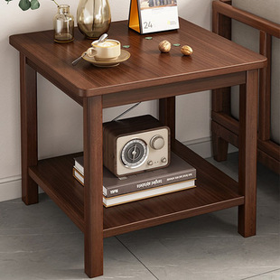 Household Small Coffee Table Living Room Simple Small Square Table Casual Square Table Solid Wood Coffee Table Side Table Light Luxury Modern Sofa Corner Table
