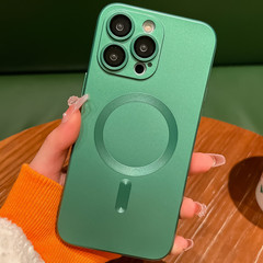 適用iphone15金屬漆磁吸11手機殼蘋果12新款14軟殼13液態15promax