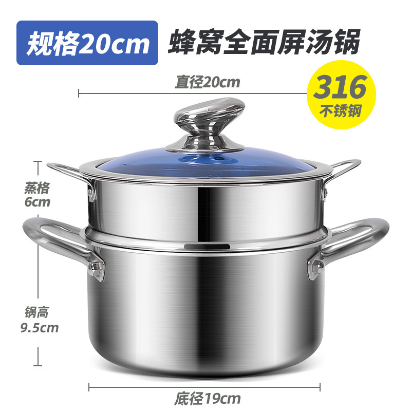 Alemania 316 acero inoxidable antiadherente doble oreja panal de pan