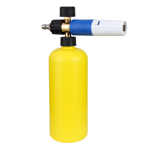 High-pressure PA car wash foam pot car wash machine accessories quick-plug transparent fan-shaped snowflake pure copper core spray foamer