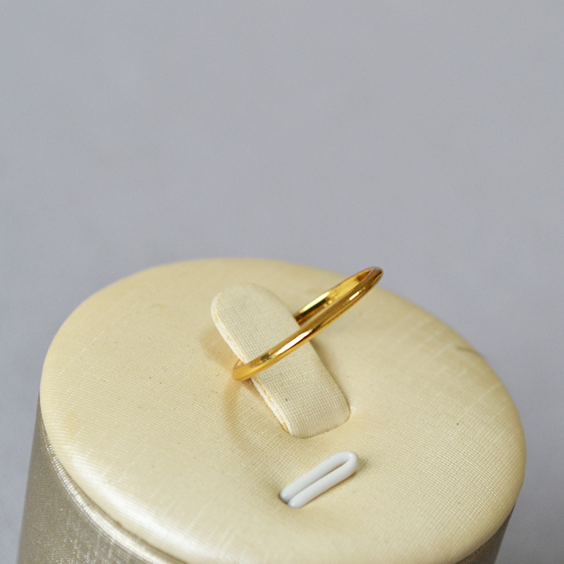 3g Weight Rings Classification 1 Piece Quantity Holiday, Daily Occasion Brass Material Solid Color Pattern Women's Gender Plating Design Simple Style, Classic Style Style Brass Plating Solid Color Rings 1