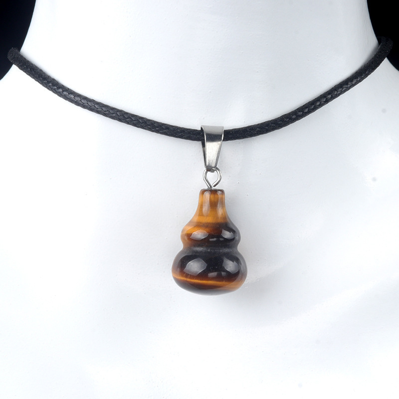 20mmヒョウタンペンダント天然水晶半宝石ヒョウタンペンダントDIYイヤリングネックレスアクセサリーアクセサリー|undefined