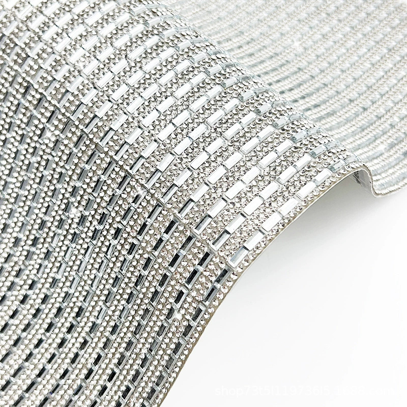 Nuevo tipo de vidrio cuadrado diamante de agua adhesivo de fusión en caliente taladro de malla autoadhesivo taladro de decoración de automóviles taladro taladro taladro de maleta diy