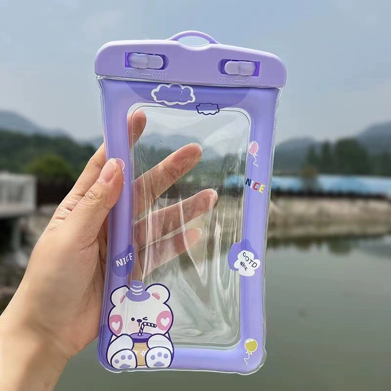 Мультфильм воздушный мешок, защита мобильного телефона, водонепроницаемая сумка, аквапарк для плавания, чехол, новая коллекция, дайвинг, сенсорный экран, оптом