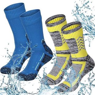 Men's and Women's Spring, Summer, Autumn and Winter Mid-Length Waterproof Knitted Socks Wool Outdoor Sports Travel Cycling Cross-Border Foreign Trade