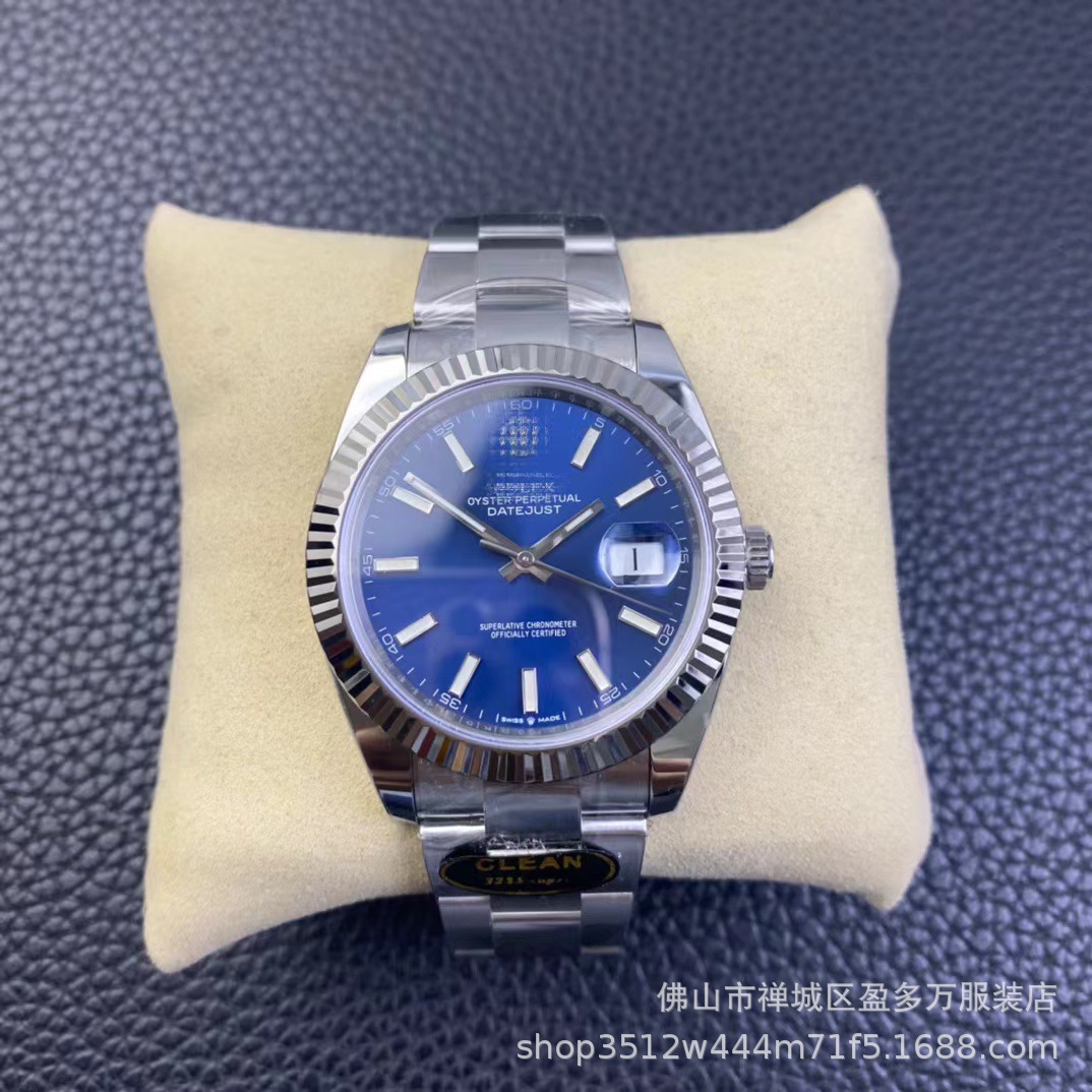 Transfronterizo C Factory Mint Green Log 41m Disco gris 2836/3235 Movimiento Cinco baht Reloj mecánico para hombres de negocios