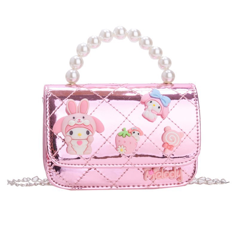 Bolso infantil 2024 nuevo estilo coreano de cadena de dibujos animados bolso de hombro estilo Xiaoxiang Ling mochila para hombres y mujeres bolsos pequeños