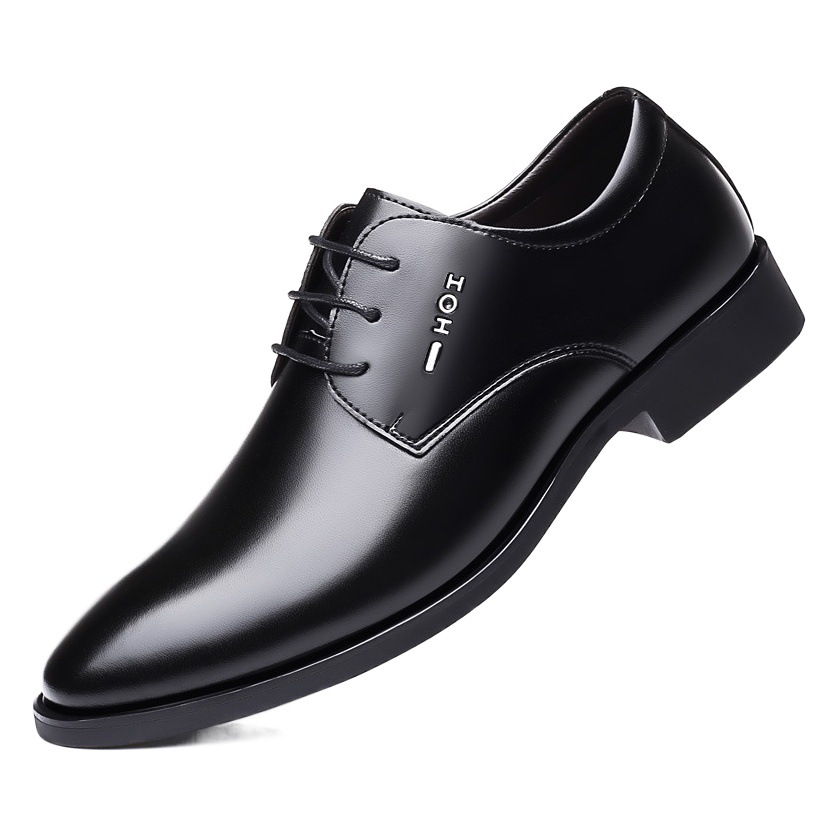 2022 otoño nuevos hombres de negocios zapatos de cuero formales de cuero de los hombres con cordones altura interior aumentó 6cm zapatos de cuero solo 1058