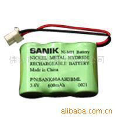 SANIK电池、NI-MH 2/3AA 600MAH 3.6V镍氢电池、新力电池1