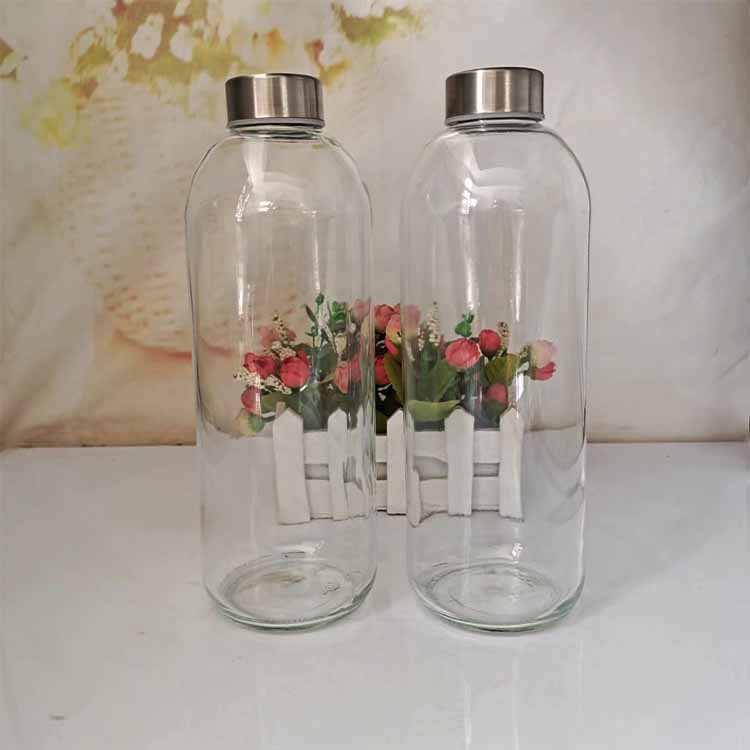 厂家直销透明1000ML酵素瓶保健酒人参泡酒瓶果酒瓶玻璃瓶水杯批发