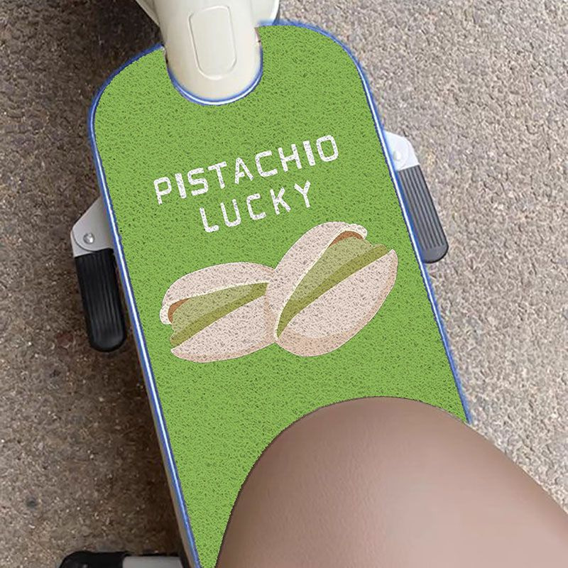 Cute cartoon simple and fresh silk loop electric vehicle floor mat, anti-dirt, anti-slip, easy to clean, can be cut to size