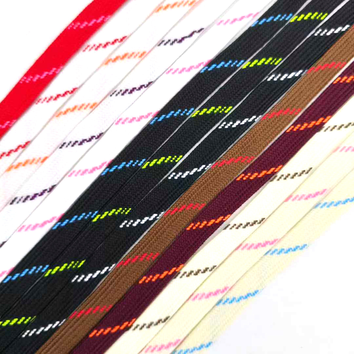 48 colores 10mm poliéster color salto pantalones cuerdas de sombrero cuerdas huecas cuerdas de cintura cuerdas dobles ondas planas