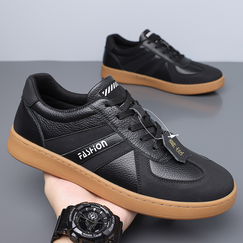 Atmungsaktive Herren Canvas Sneaker Mit Dicker Sohle Freizeitschuhe_voghion.com