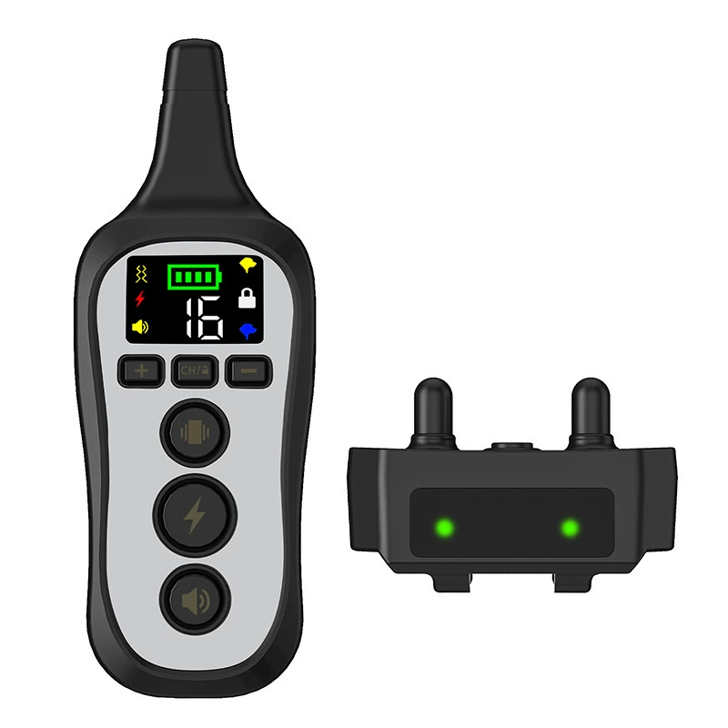Беспроводной пульт дистанционного управления дрессировщик собак Устройство остановки лая зарядка электрическим током Вибрация водонепроницаемый пульт дистанционного управления электрошок для домашних животных ошейник для собак T11