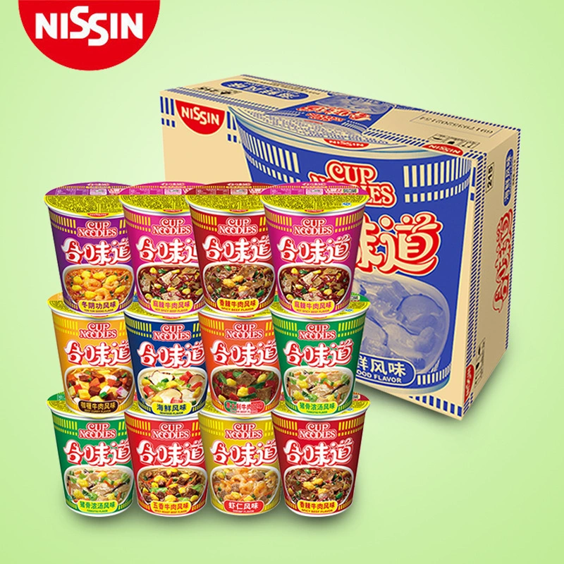 Лапша быстрого приготовления Nissin Heyi Cup Лапша быстрого приготовления Морепродукты Лапша с бочками и креветками с множеством вкусов и удобствами Фаст-фуд