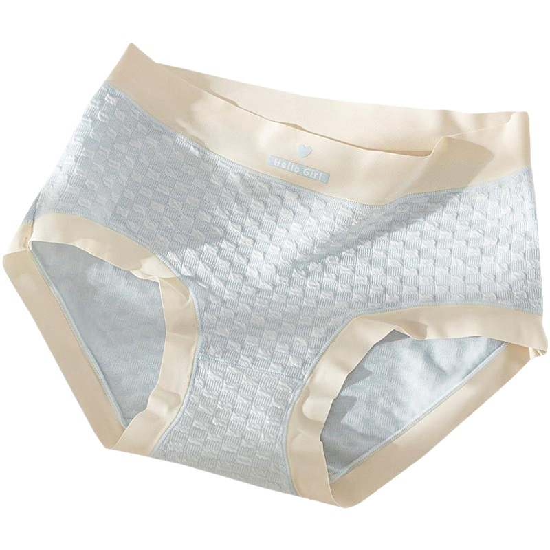 Ropa interior de mujer de algodón puro entrepierna transpirable Mediados de cintura triángulo pantalones cortos cabeza chica japonesa más tamaño ropa interior sin costuras al por mayor