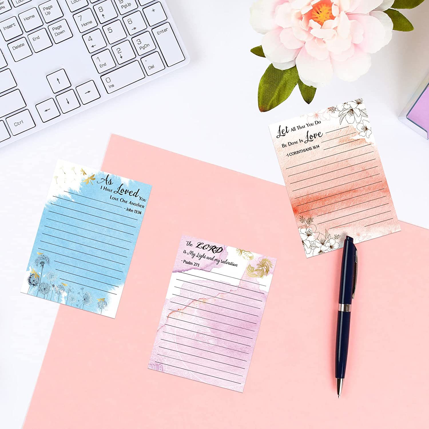 Letter Pattern 1 Piece 1 Set Letter Class Learning School Paper Cute Sticky Note Notepad