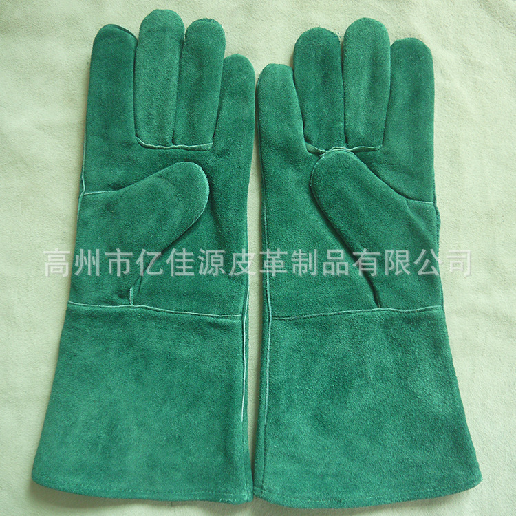 厂家直销长款焊工手套焊接防护安全手套隔热耐磨焊工防护手套