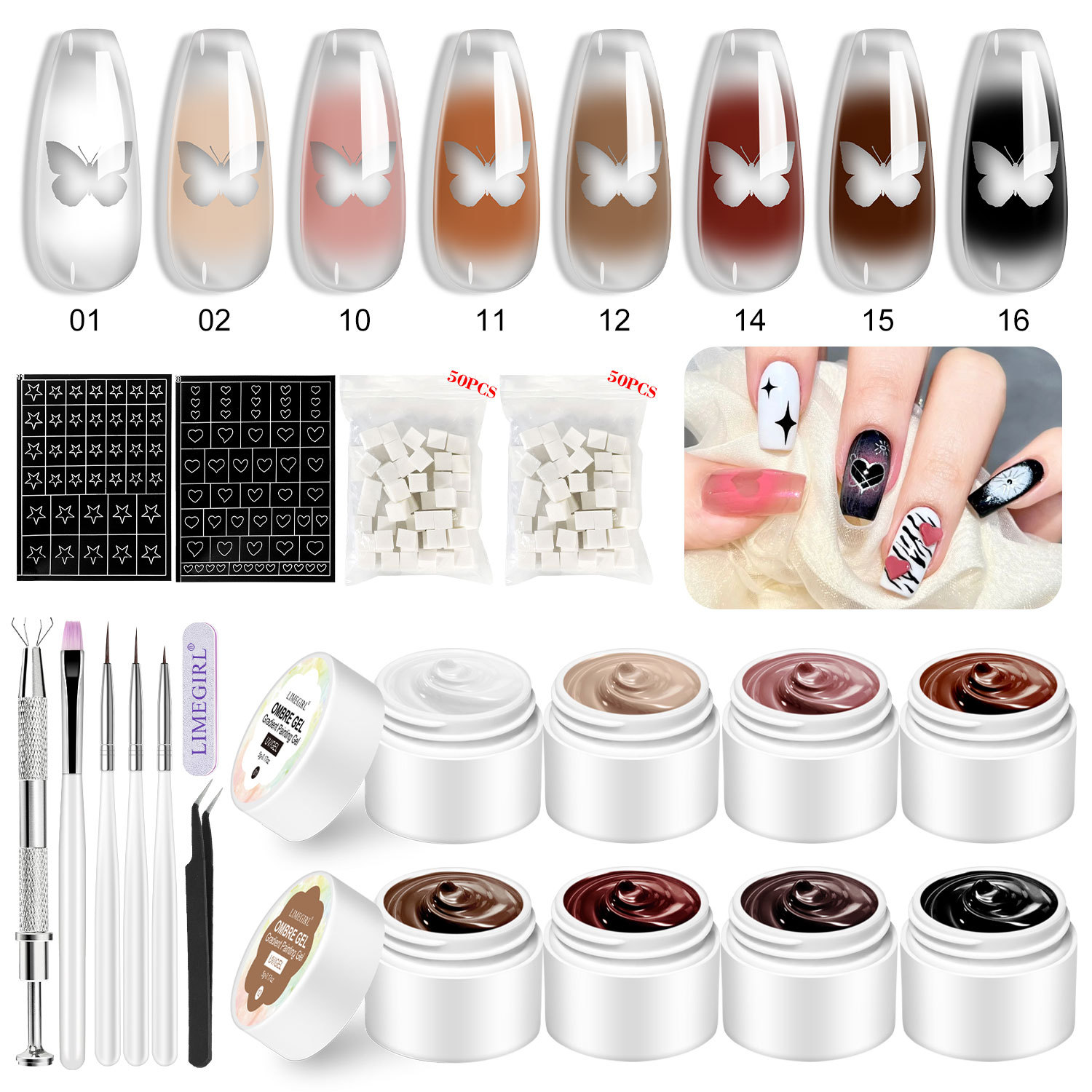 Pegamento de palmaditas, esmalte de uñas, red, variedad, 2025, nuevo color nude, alta saturación, gradiente espeso, pegamento de fototerapia pintado