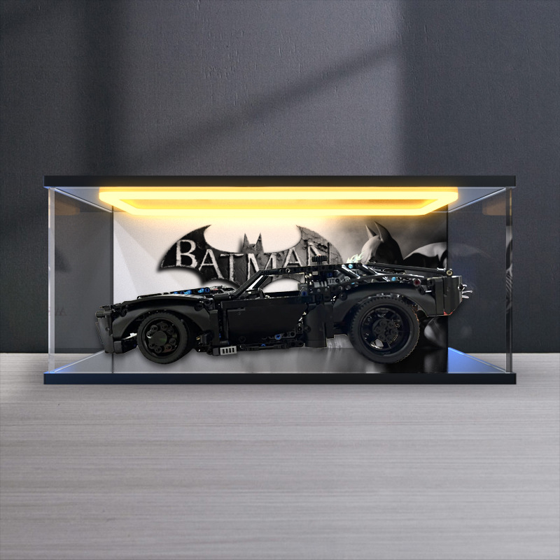 Acrylic back light storage box for 42127 Batman chariot technology mechanical group assembled building block model