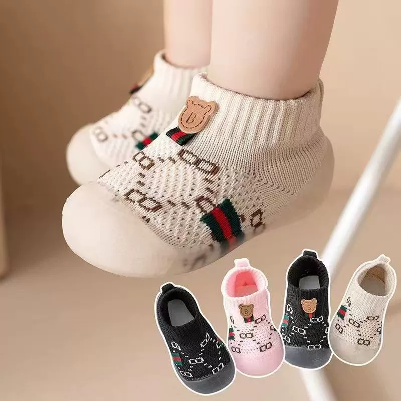 Весенне-летняя новая дышащая детская обувь для малышей, нескользящая детская передняя защита ног, мужская и женская обувь на мягкой подошве