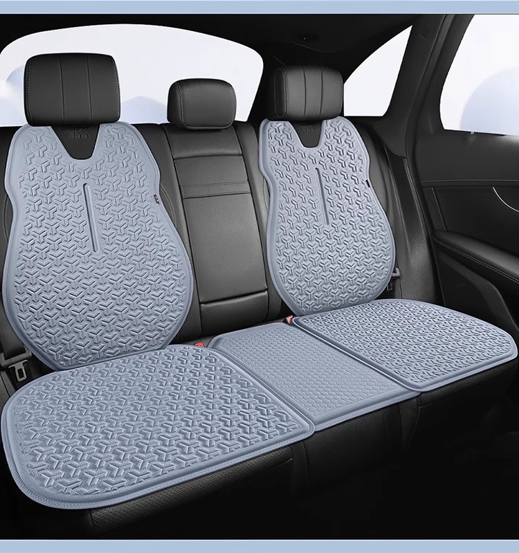 Summer Car Seat Cushion Universal Cooling Pad Honeycomb Breathable Ventilated Seat Back Non-Slip Jelly Cold Gel Single Pad