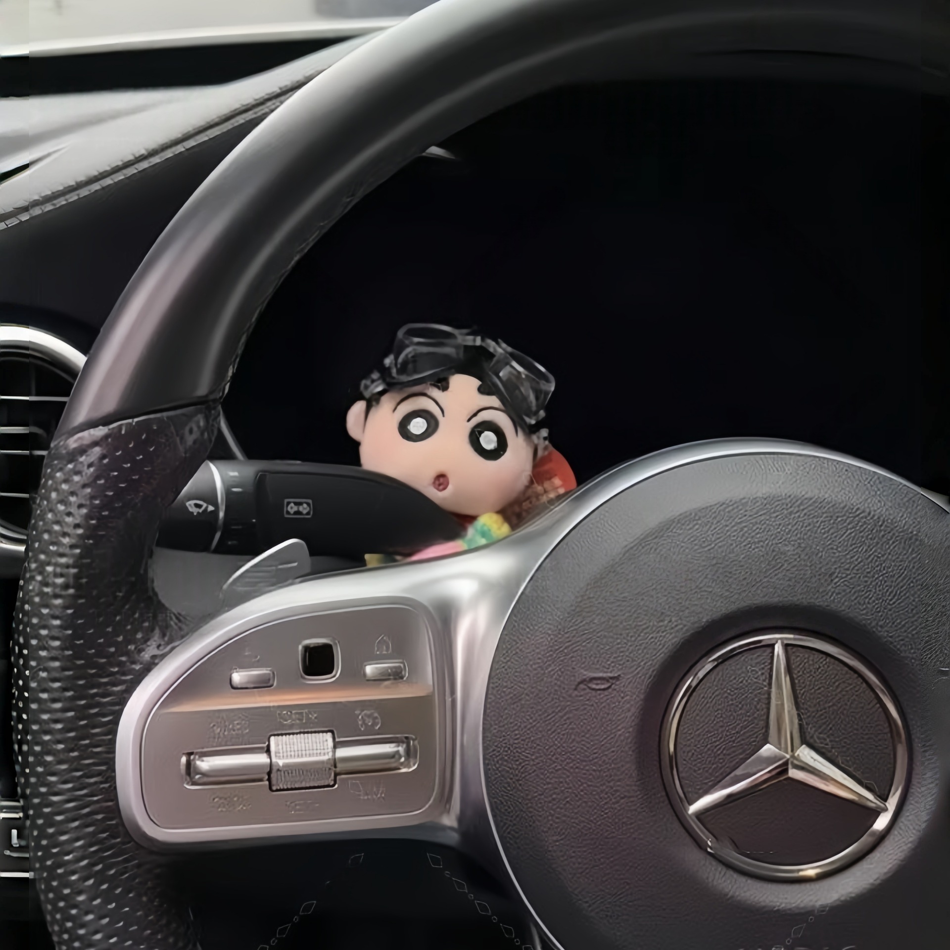 Cartoon Cute Car Gear Shift Knob Cute Doll Car Steering Wheel Light Wiper Gear Shift Knob Decoration Internet Celebrity Ornament for Women