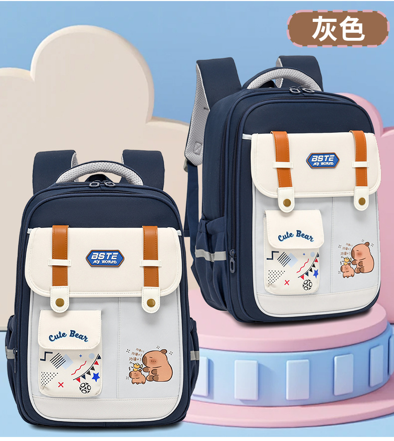El nuevo INS Coreano de alto valor facial es fresco, dulce y lindo, la mochila kapibala es ligera para estudiantes de secundaria.