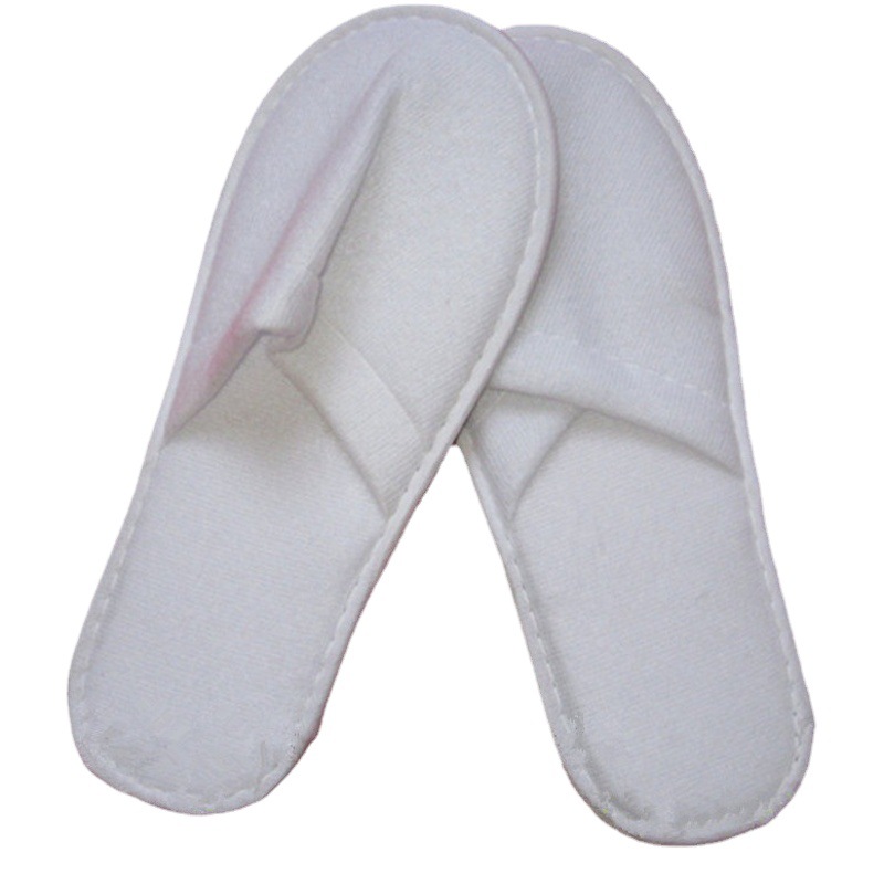 Hotel disposable slippers disposable non-woven slippers towel plush slippers in stock wholesale