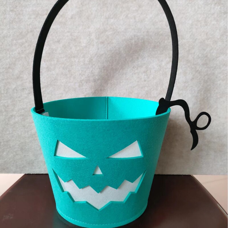 ハロウィンの手提げキャンデーの袋のカボチャの桶のお化けの日は道具を飾って砂糖袋の手提げの桶の装飾のかごの卸売りを求めます。|undefined