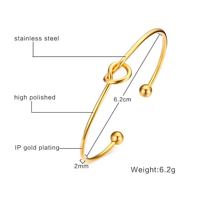 201 Stainless Steel Material PVD Coated Gold Plated Solid Color 201 Stainless Steel Simple Style Classic Style Waterproof Non Tarnish 201 Stainless Steel Bangle