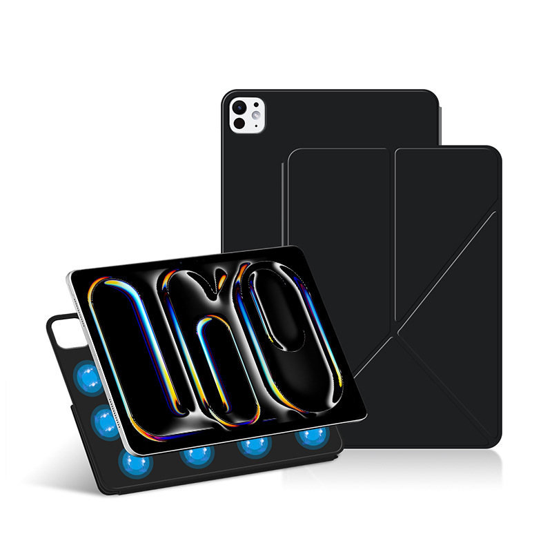 Suitable for iPad Pro11 Protective Case 10Th Generation Deformation Magnetic Double-Sided Clip Air4567 Protective Case Anti-Fouling Leather Case