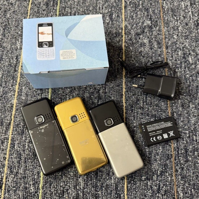 2G металлический мобильный телефон 6300, GSM 900/1800/1900, 2,0″ экран — упрощённый для пожилых