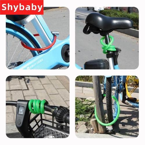 自行女生电动锁固定式防盗环形携带便捷便携式儿童小孩自行车跨境