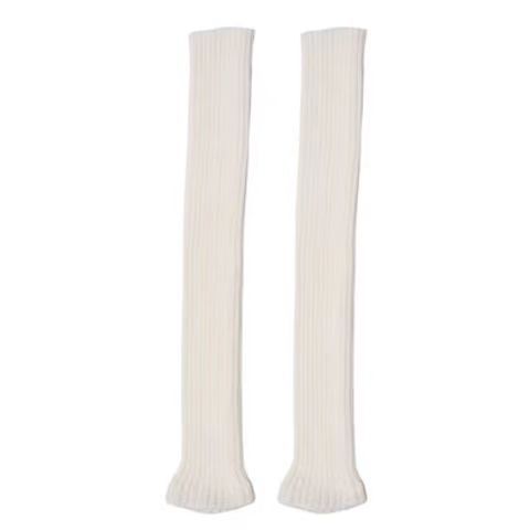 Japanese-style JK schoolgirl calf socks, Instagram trendy girl, cold-resistant versatile leg warmers, winter warm-up vertical striped knit stackable socks