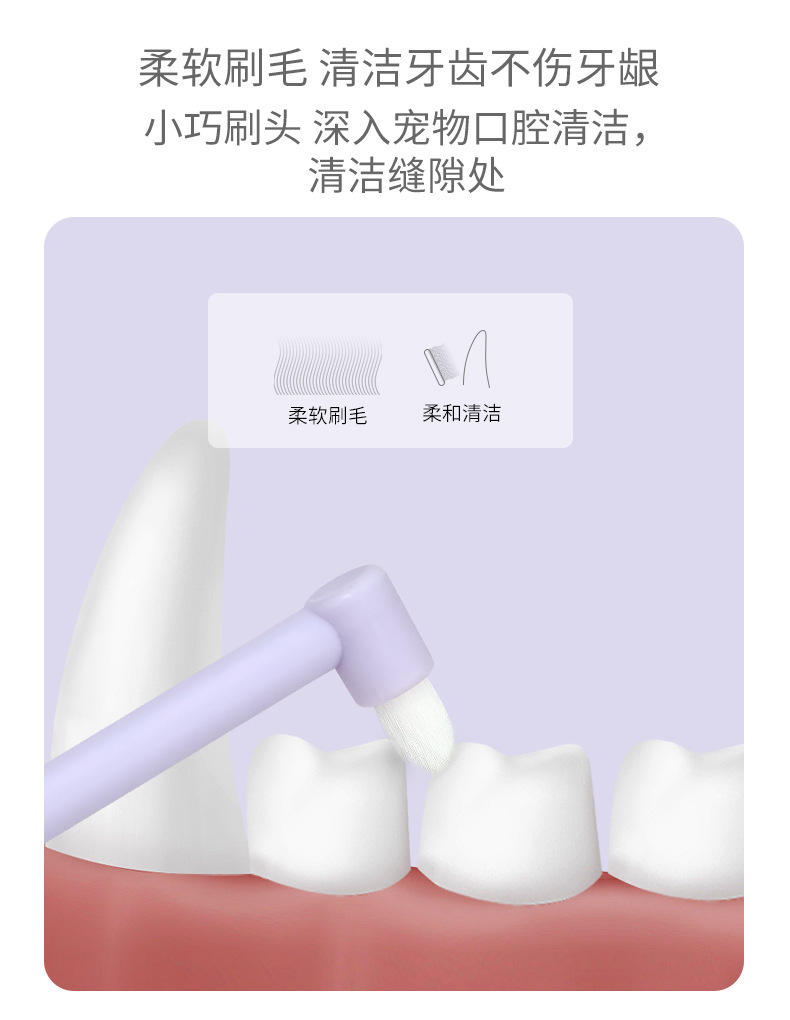 宠物牙膏套装 猫狗洁牙万根毛牙刷套装 猫咪狗狗口腔清洁宠物用品