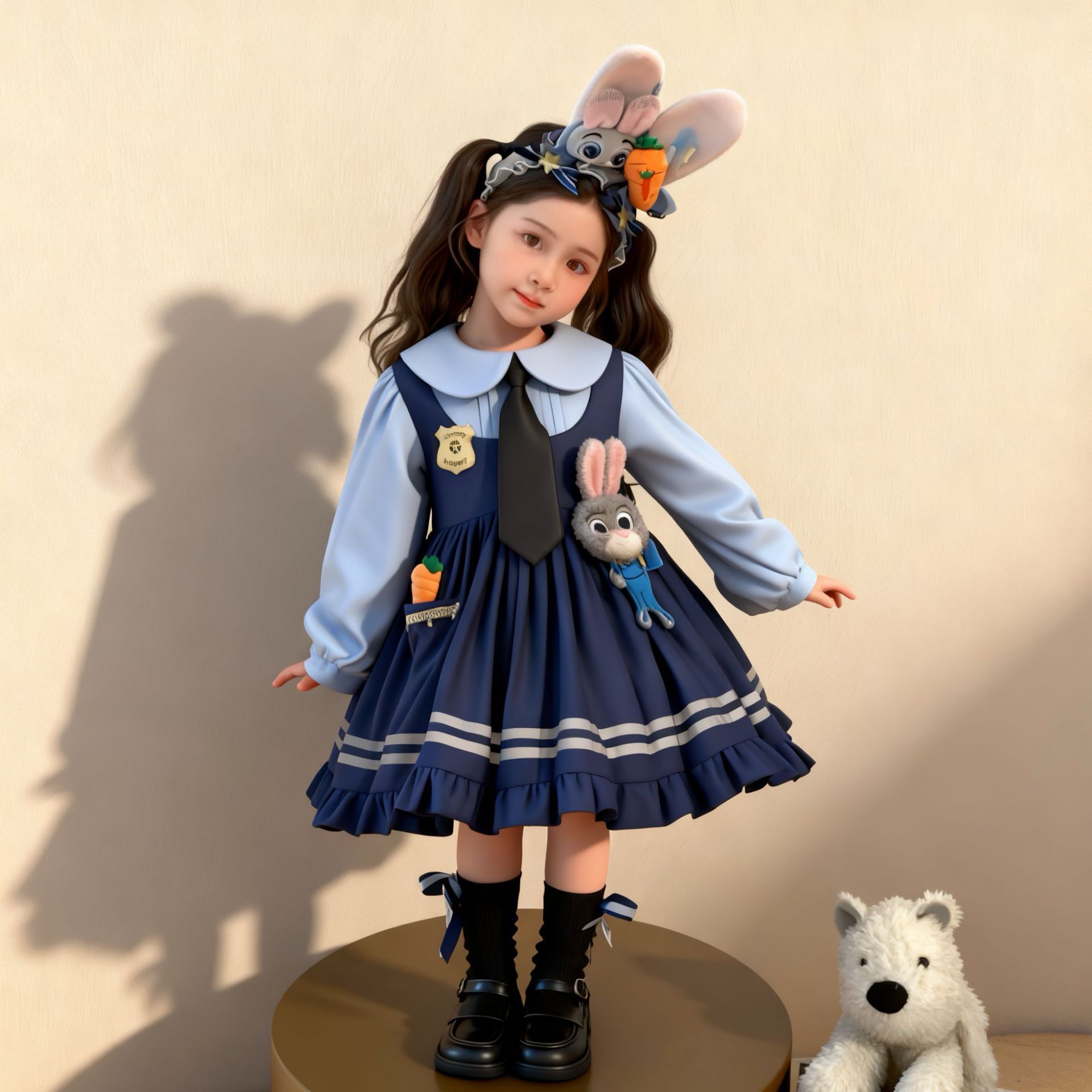 Judy Conejo Cúpula sombrero para niños Crazy Zoo trajes oficiales sombrero joyas para el cabello accesorios image 5