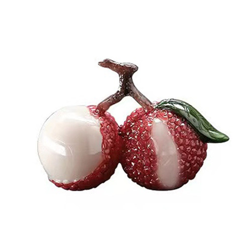 Litchi Color Changing Tea Pet High-End Ornament Simulated Pettable Creative Personalized Tea Table Tea Tray Tea Ceremony Accessories Decor Tea Toy