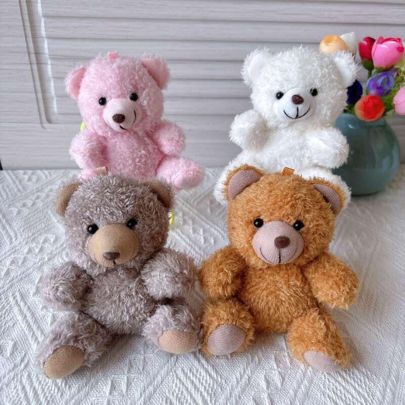 Teddy Bear Pendant Plush Doll Clothing Bear Keychain Cute Teddy Bear Doll Boutique School Bag Pendant