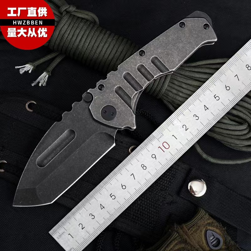 亚马逊折刀梅德福重型折叠刀大钢柄折叠小刀野营防身刀跨境现货批