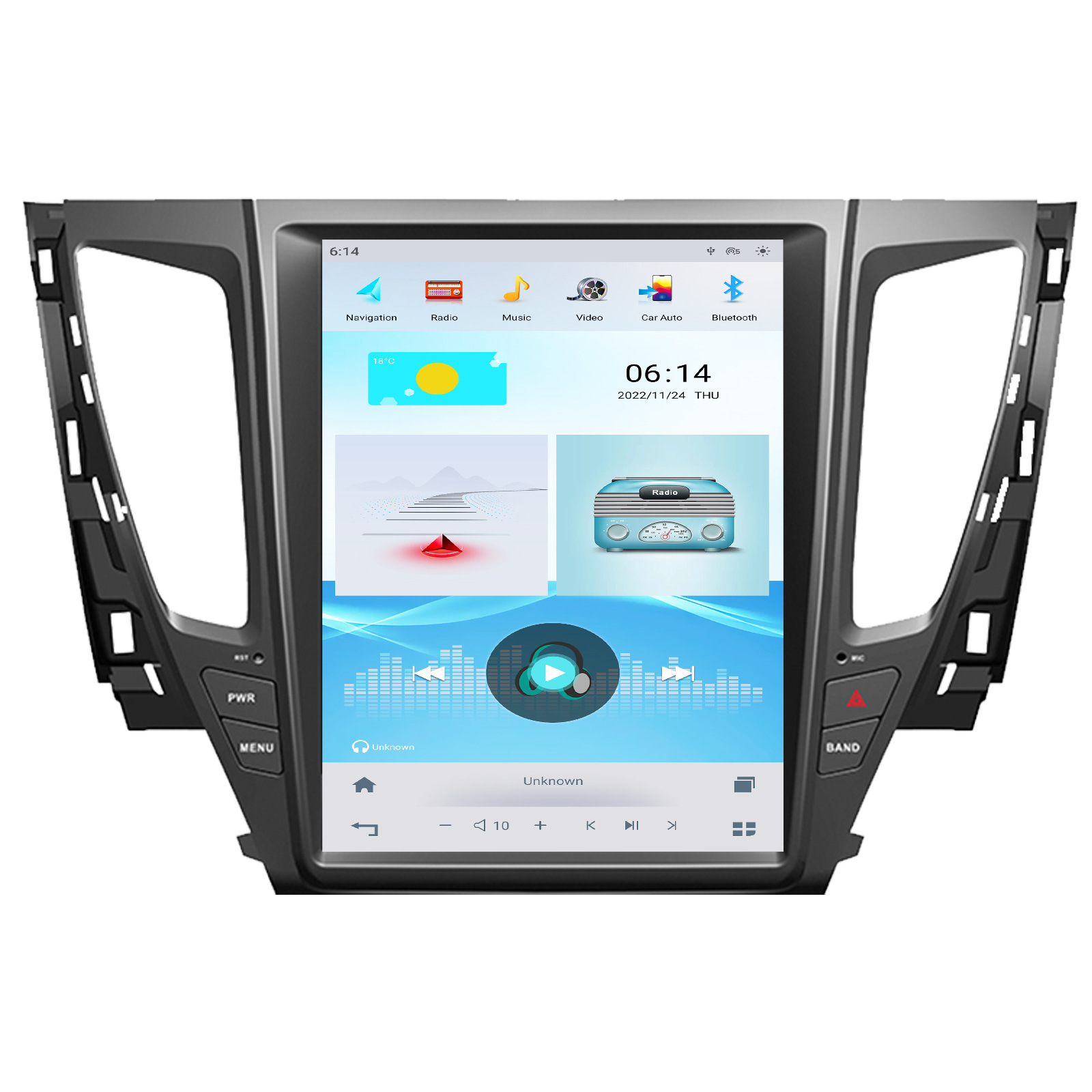 12.1 inch Vertical Screen Wireless CarPlay Android Car Navigation
