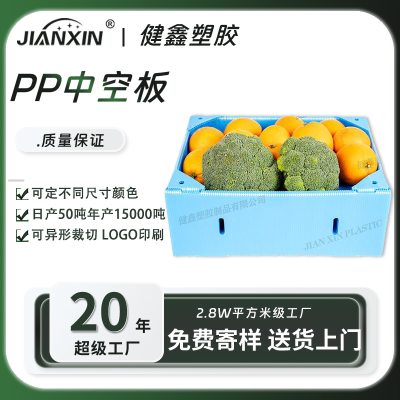 塑胶PP中空板水果箱蔬菜箱中空板箱瓦楞板箱万通板箱东莞源头厂家
