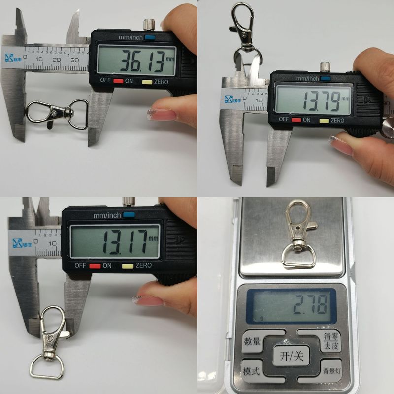 亜鉛合金製キーホルダー用ローリングメッキ魚口型バックル、ロブスタークラスプ、錆びないメッキ加工のキーホルダー用アクティビティ魚口型バックル|undefined